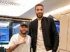 NBA球星戈贝尔现场观战,巴黎官推晒内马尔与他的合影