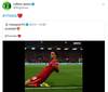 小股东您来了！詹姆斯发推庆祝利物浦赢球：YNWA❤️