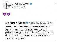 ??本人声明!卡考克转发Shams推文确认加盟篮网