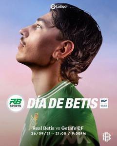 贝蒂斯赛前海报恶搞FIFA22封面,主人公由姆巴佩换成贝莱林