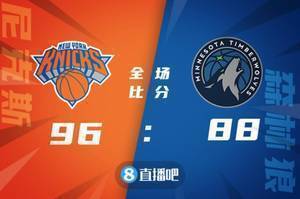 ?唐斯缺阵 比斯利20分 米罗14+18 尼克斯客胜森林狼