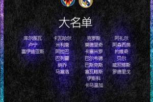 皇马客战黄潜名单:维尼修斯解禁归来,本泽马继续伤缺