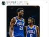 哈登晒恩比德&马克西合照：当你的小兄弟终于在21击败你时?