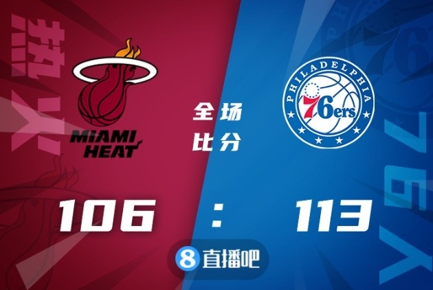 ?马克西28+5 哈登恩比德缺阵 巴特勒27+5+6 76人扑灭热火