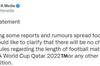 FIFA官方辟谣:2022世界杯或其他任何赛事的比赛时长不会改变