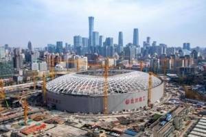 工体复建钢结构已完成,“看台碗”为观众提供更宽阔视野