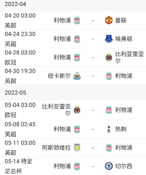 三线作战！利物浦赛程：英超战曼联热刺+欧冠2回合，足总杯战蓝军