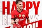 今天是海港球员梅伦多的生日,让我们祝他生日快乐!
