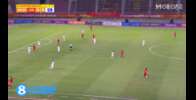 中国U20女足1-0领先乌兹别克!曾雨佳头球破门!